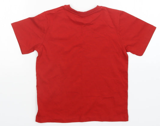 Matalan Boys Red Basic T-Shirt Size 5 Years