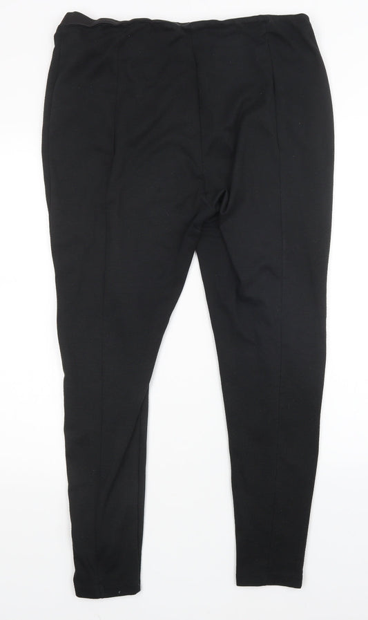 Prewron Womens Black Jogger Leggings Size 38 in L28 in