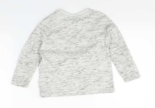 F&F Boys Grey Basic T-Shirt Size 2-3 Years
