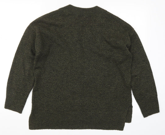 TU Womens Green Knit Pullover Jumper Size 12