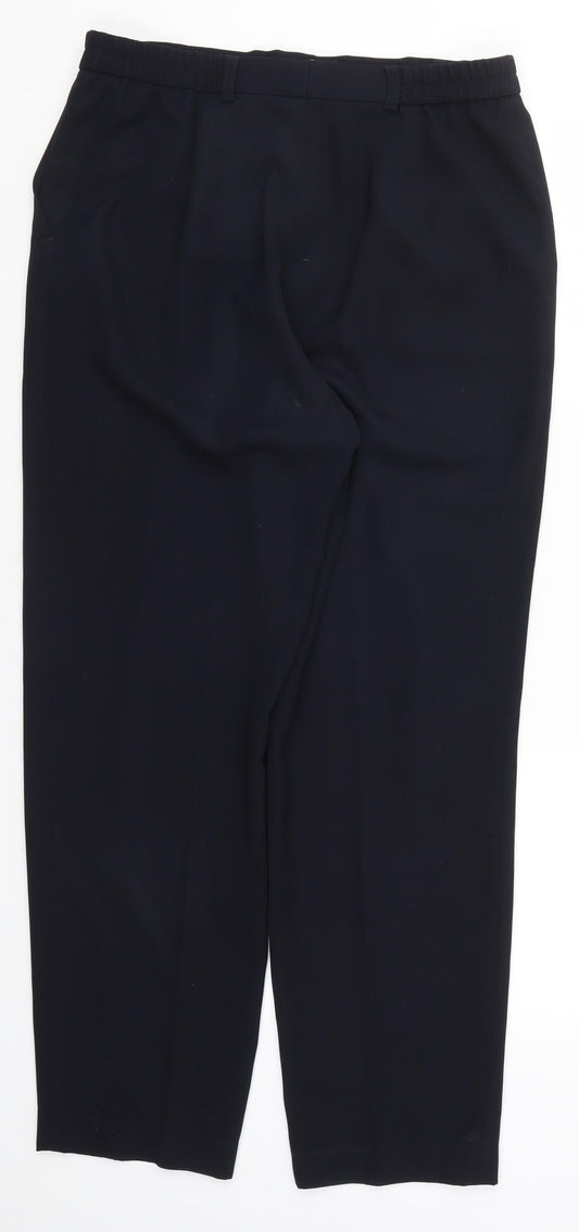 GARDEUR Womens Blue Trousers Size 12 L27.5 in