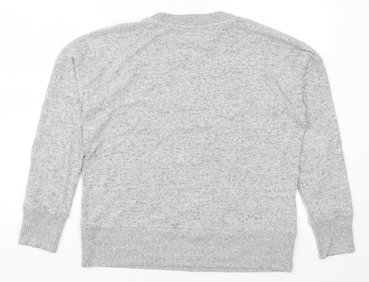 Nex Womens Grey Knit Pullover Jumper Size 14