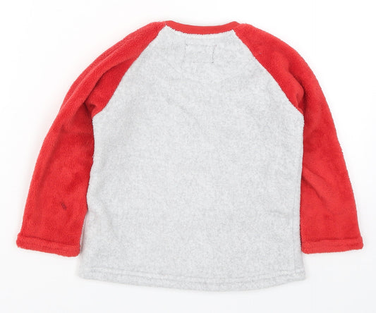 Primark Boys Red Colourblock Pyjama Top Size 3-4 Years - Snow Way