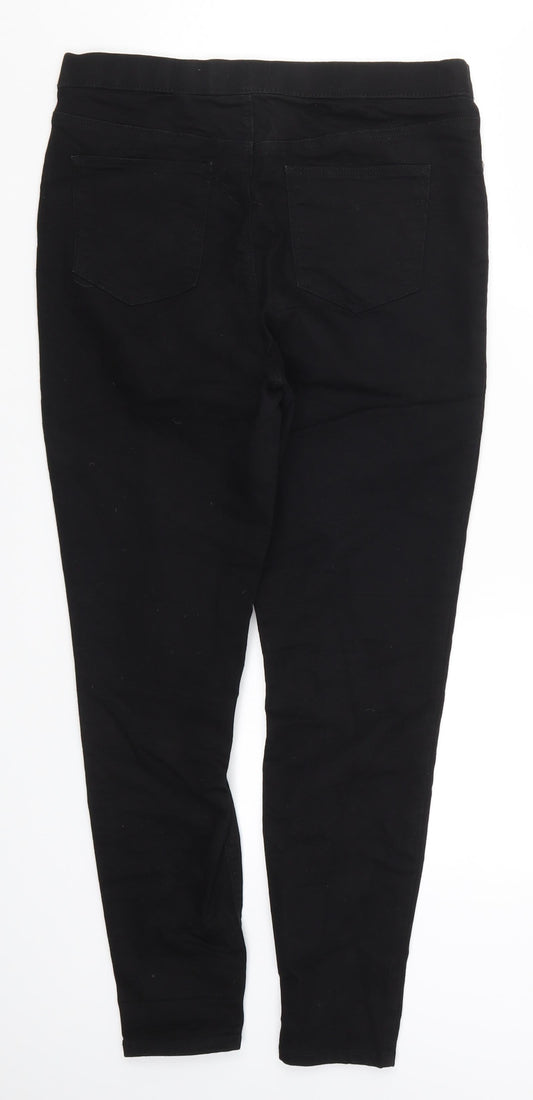 Matalan Womens Black Denim Jegging Jeans Size 12 L25 in