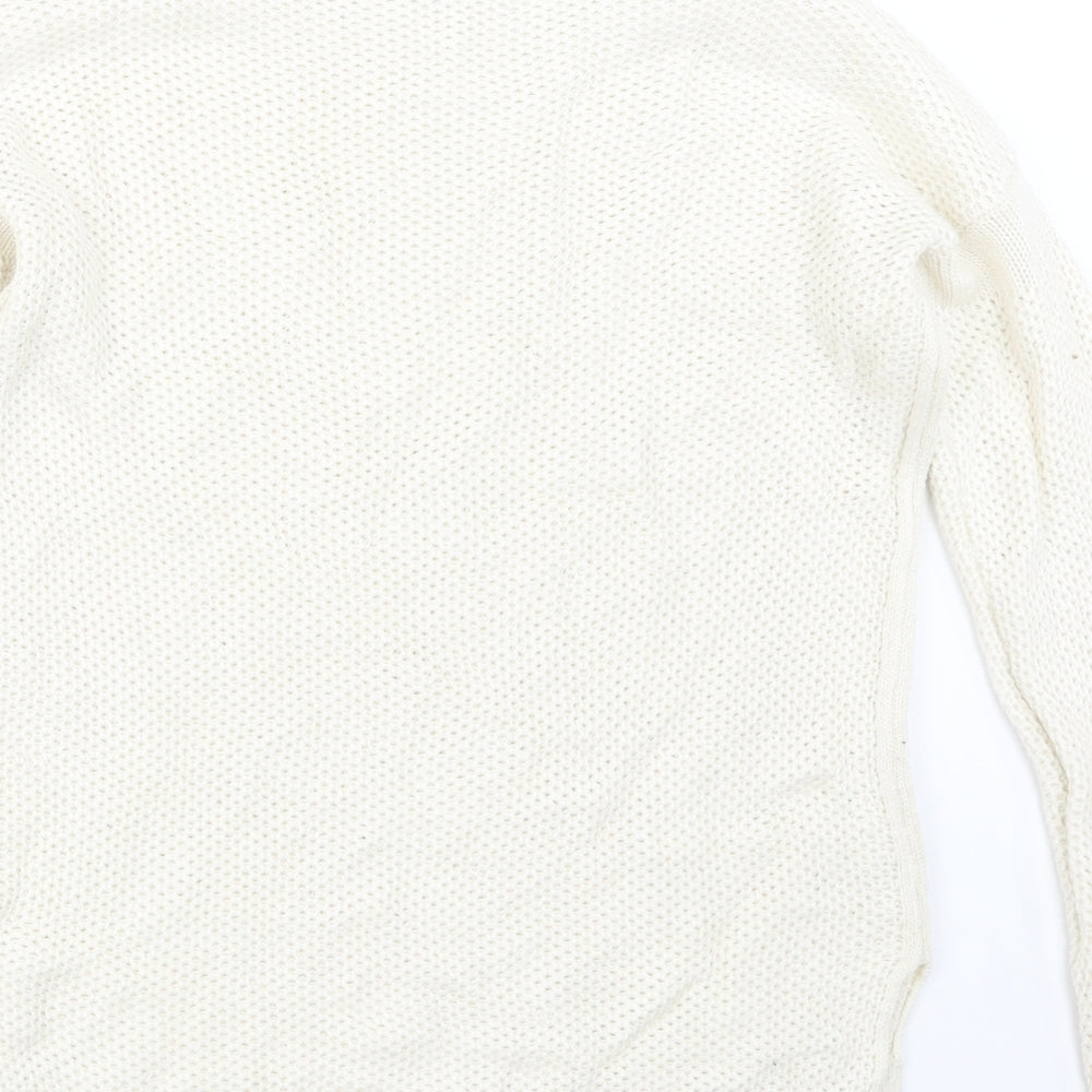 LOFT Womens Beige Knit Pullover Jumper Size XS