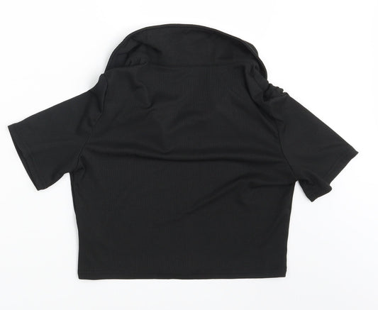 SheIn Womens Black Basic T-Shirt Size M