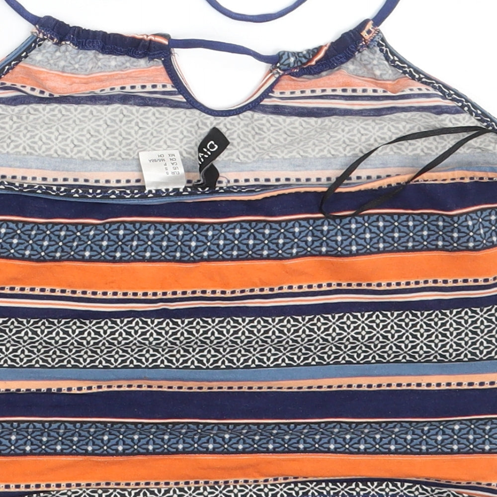 Womens UK Size S H&M Multicoloured Basic Tank
