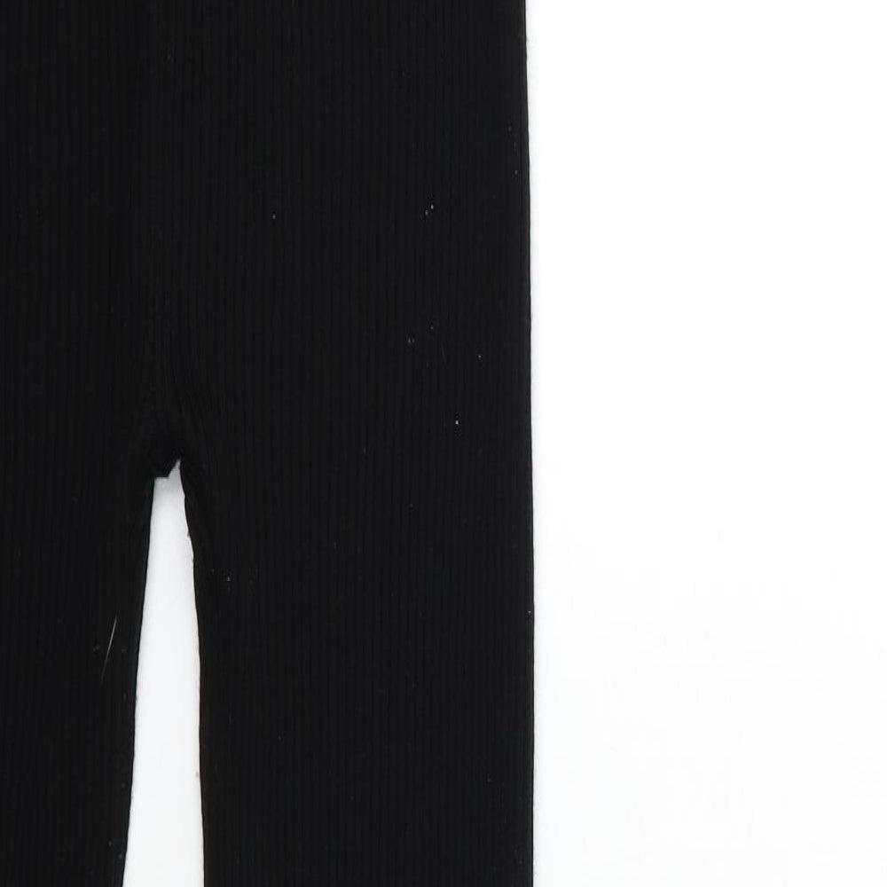 Womens UK Size 23 in Preworn Regular Fit Black Trousers