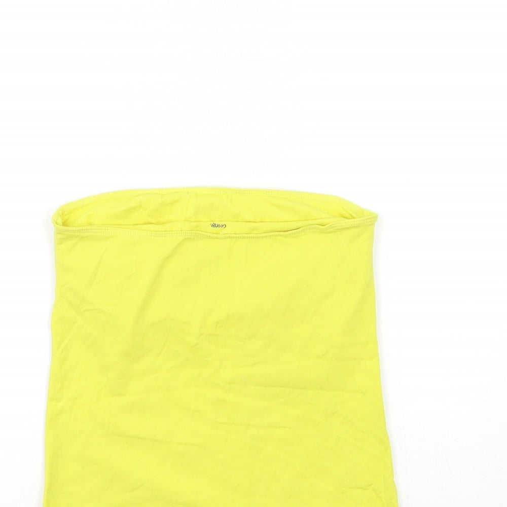 George Womens Yellow Basic Tank Size 10