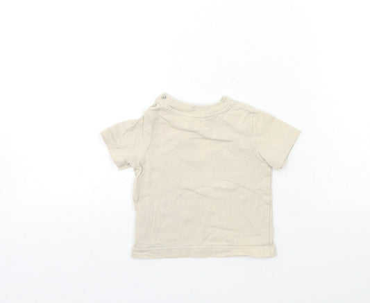 Mothercare Baby Beige Basic T-Shirt Size 3-6 Months - LITTLE FISH
