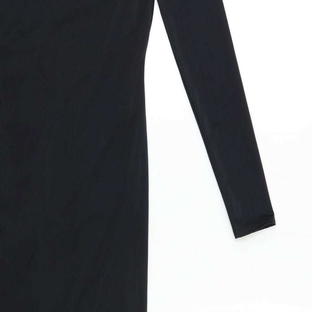 Boohoo Womens Black Bodycon Size 8