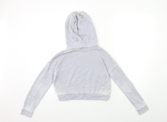 MISS EVIE Girls Grey Pullover Hoodie Size 9 Years