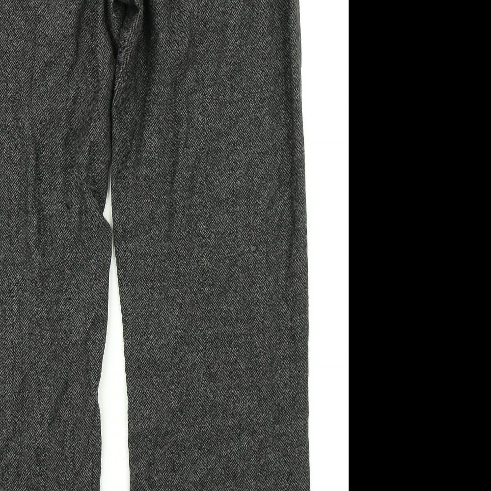 Womens UK Size 34 in Preworn Regular Fit Dress Pants Grey Trousers