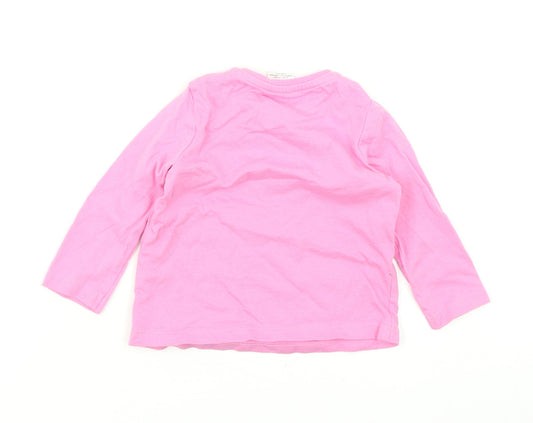 Mr Men Girls Pink Basic T-Shirt Size 3-6 Months - Little Miss Chatterbox