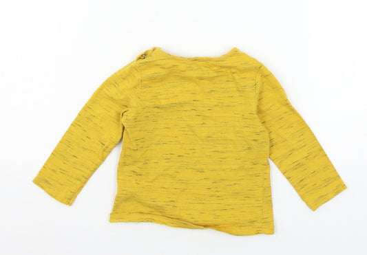F&F Boys Yellow Jersey Basic T-Shirt Size 12-18 Months