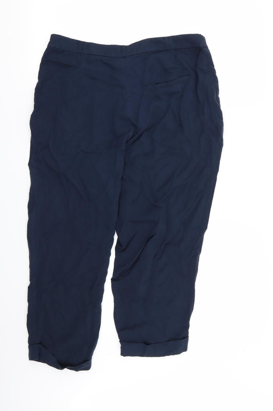 MTWTFSS Weekday Womens Blue Capri Trousers Size M L22 in