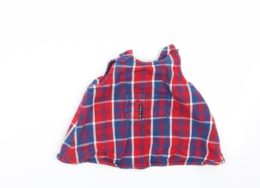 Polarn O. Pyret Girls Multicoloured Check Fit & Flare Size 0-3 Months