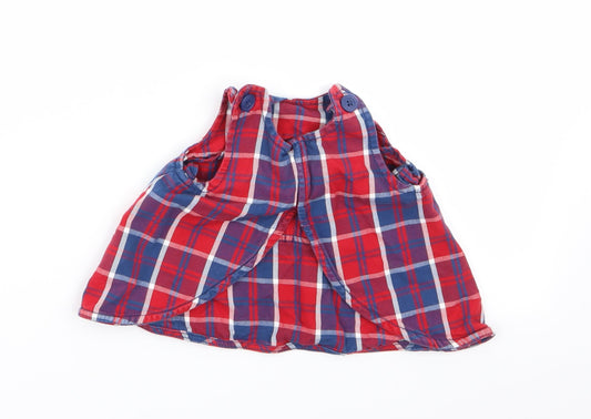 Polarn O. Pyret Girls Multicoloured Check Fit & Flare Size 0-3 Months
