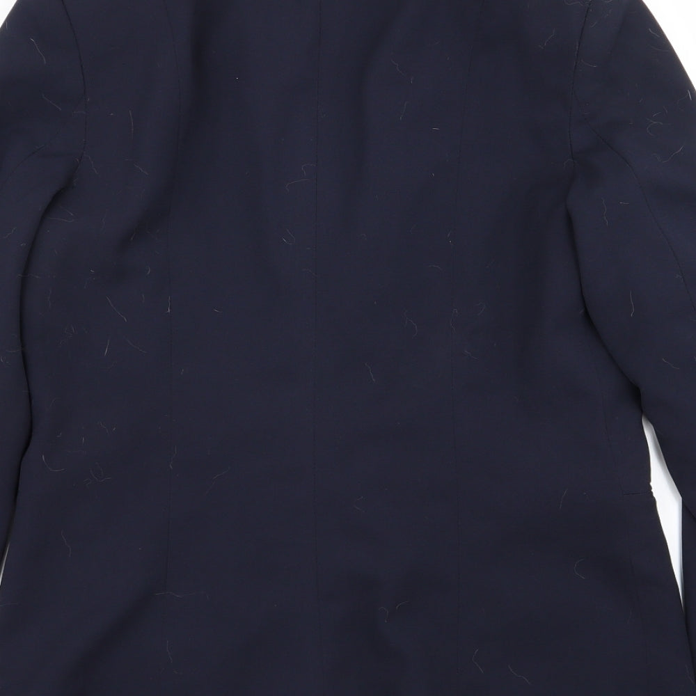 H&M Womens Blue Jacket Blazer Size 10