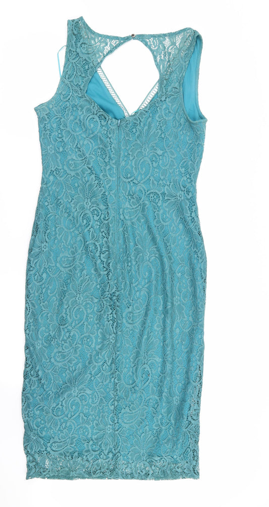 NEXT Womens Brown Floral A-Line Size 10