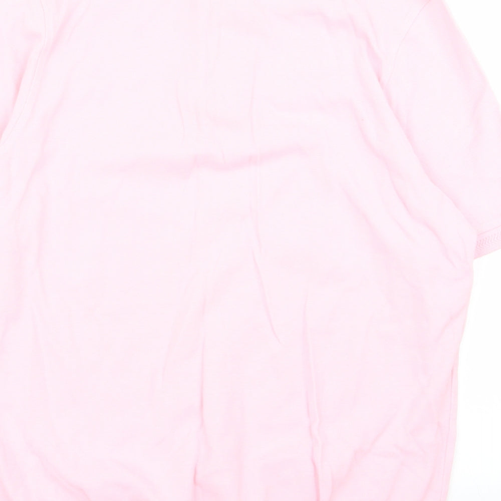 one up golf Mens Pink Polo Size L