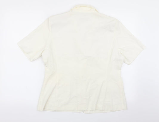 Dorothy Perkins Womens White Jacket Blazer Size 16