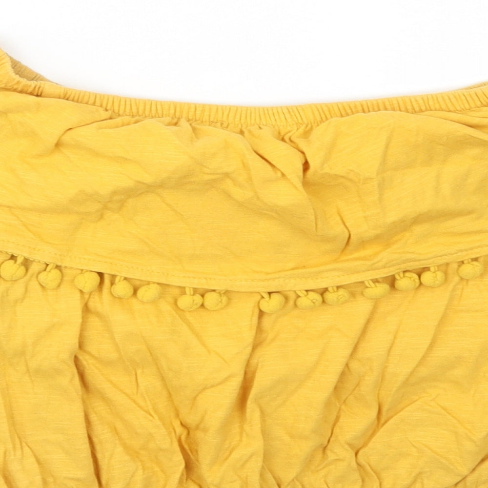 Primark Womens Yellow Basic T-Shirt Size 10