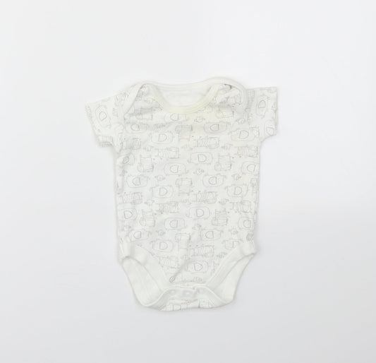 TU Baby Multicoloured Animal Print Babygrow One-Piece Size 3-6 Months
