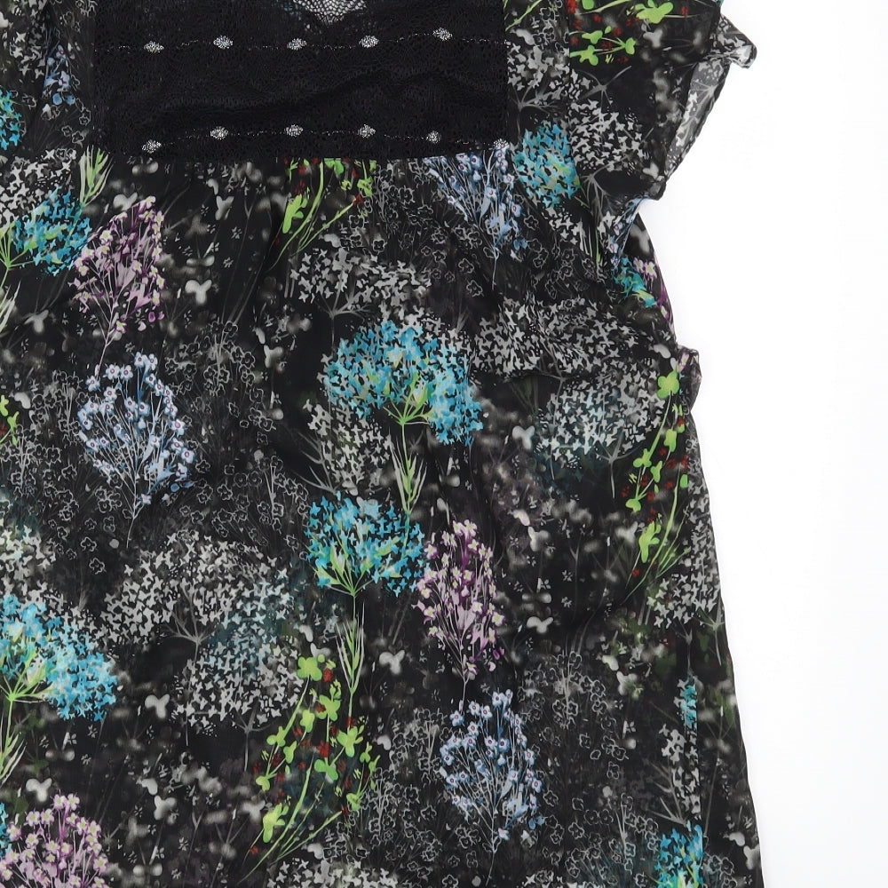 Debenhams Womens Multicoloured Floral Fit & Flare Size 12