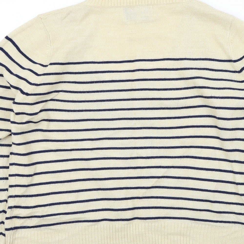 Womens UK Size 14 Papaya Beige Pullover Jumper