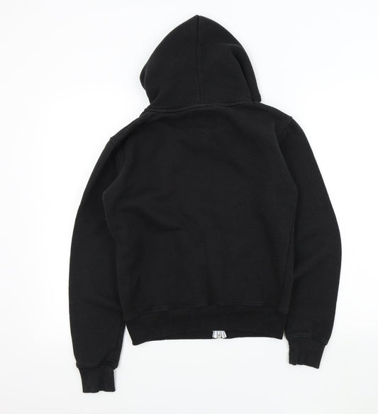 MALAIKA Girls Black Colourblock Full Zip Jumper Size L