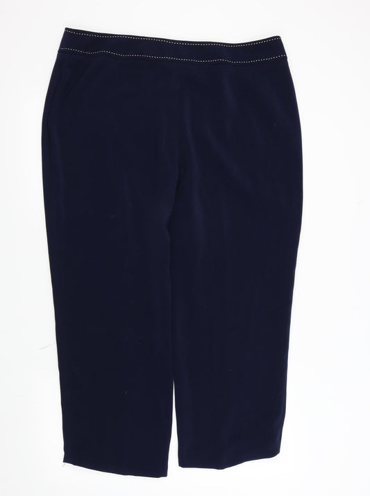 George Womens Blue Trousers Size 20 in L25 in