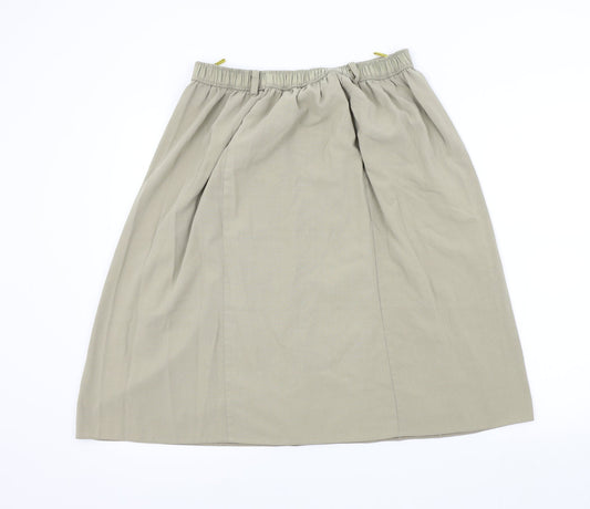 C&S Womens Brown Flare Skirt Size 16