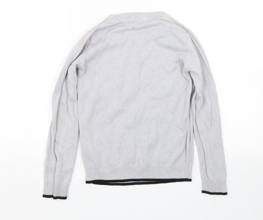 Pep&cp Boys Grey Pullover Jumper Size 7-8 Years