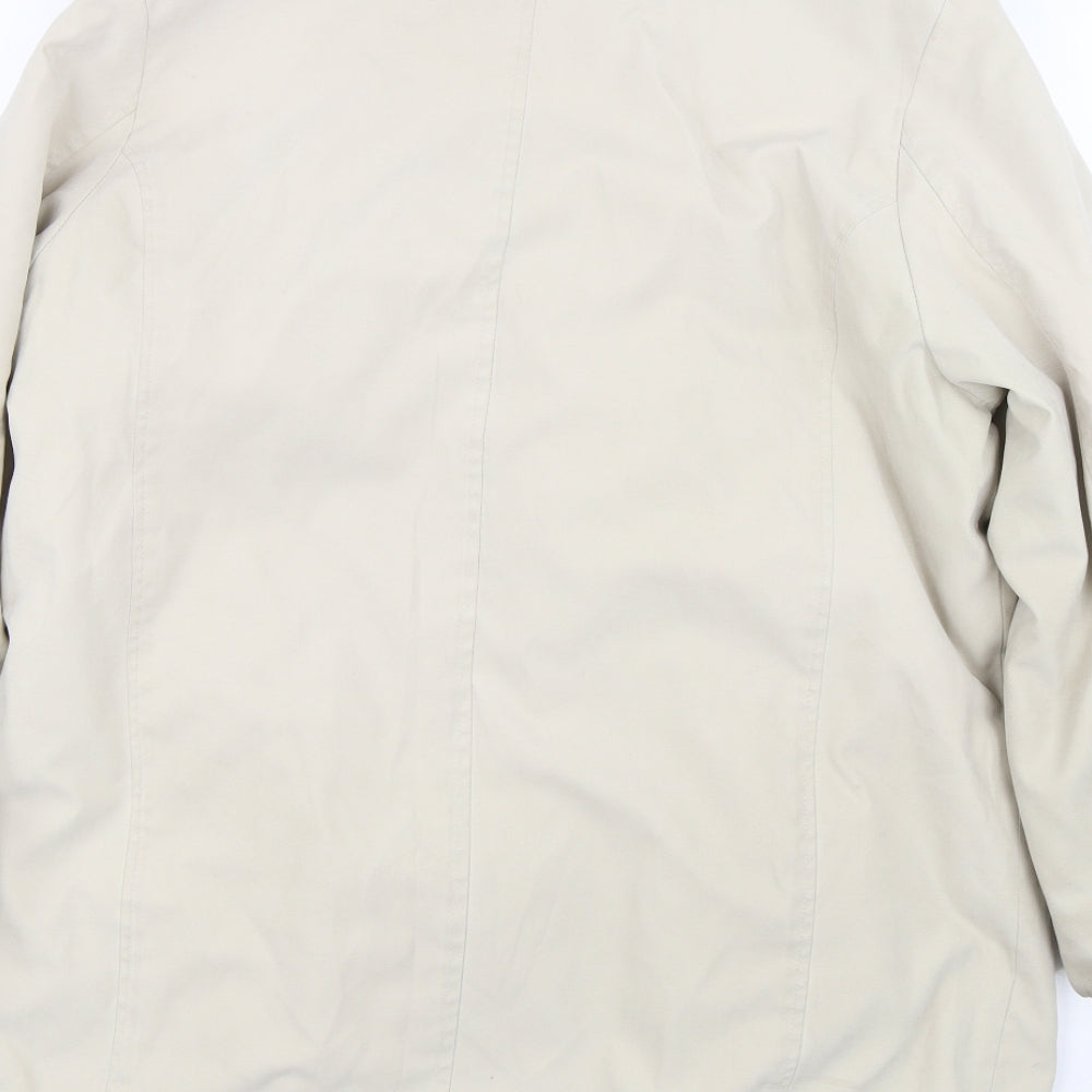 Klass Womens Beige Overcoat Coat Size L