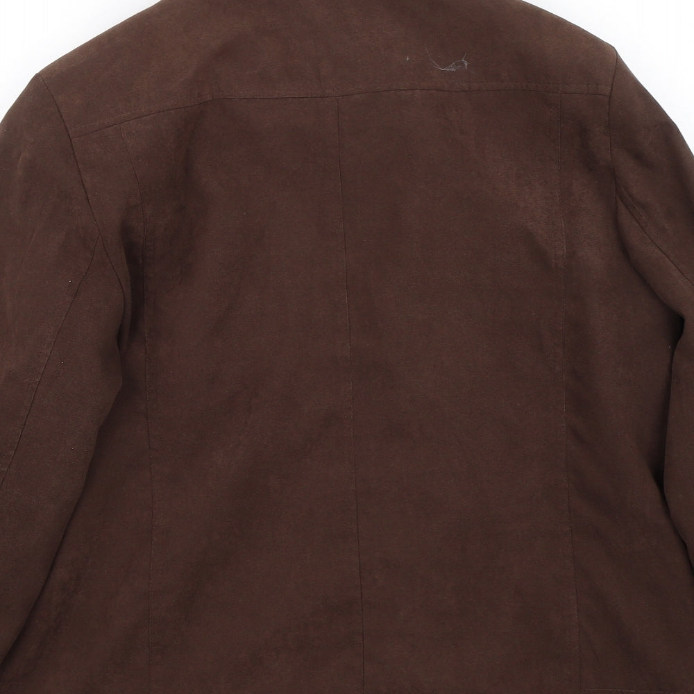 Klass Womens Brown Jacket Coat Size 14
