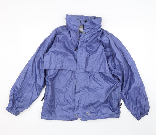 Rainbird Womens Blue Rain Coat Coat Size S