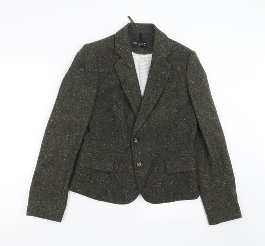 Womens UK Size 10 Marks and Spencer Regular Green Blazer