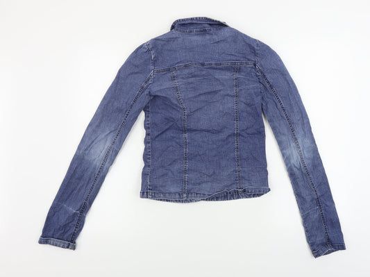 ZZZZZZ Girls Blue Jacket Coat Size S