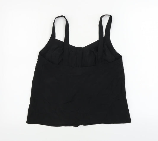 Womens UK Size 12 H&M Black Basic Blouse