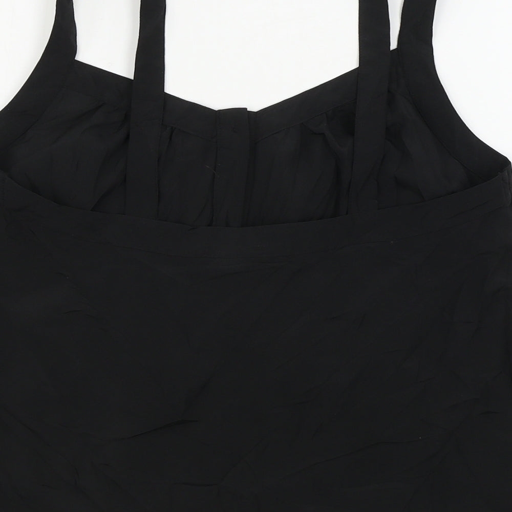 Womens UK Size 12 H&M Black Basic Blouse