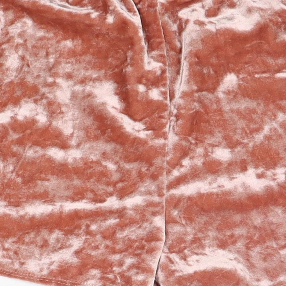 FOREVER 21 Womens Orange   Sweat Shorts Size S - Elasticated Waist