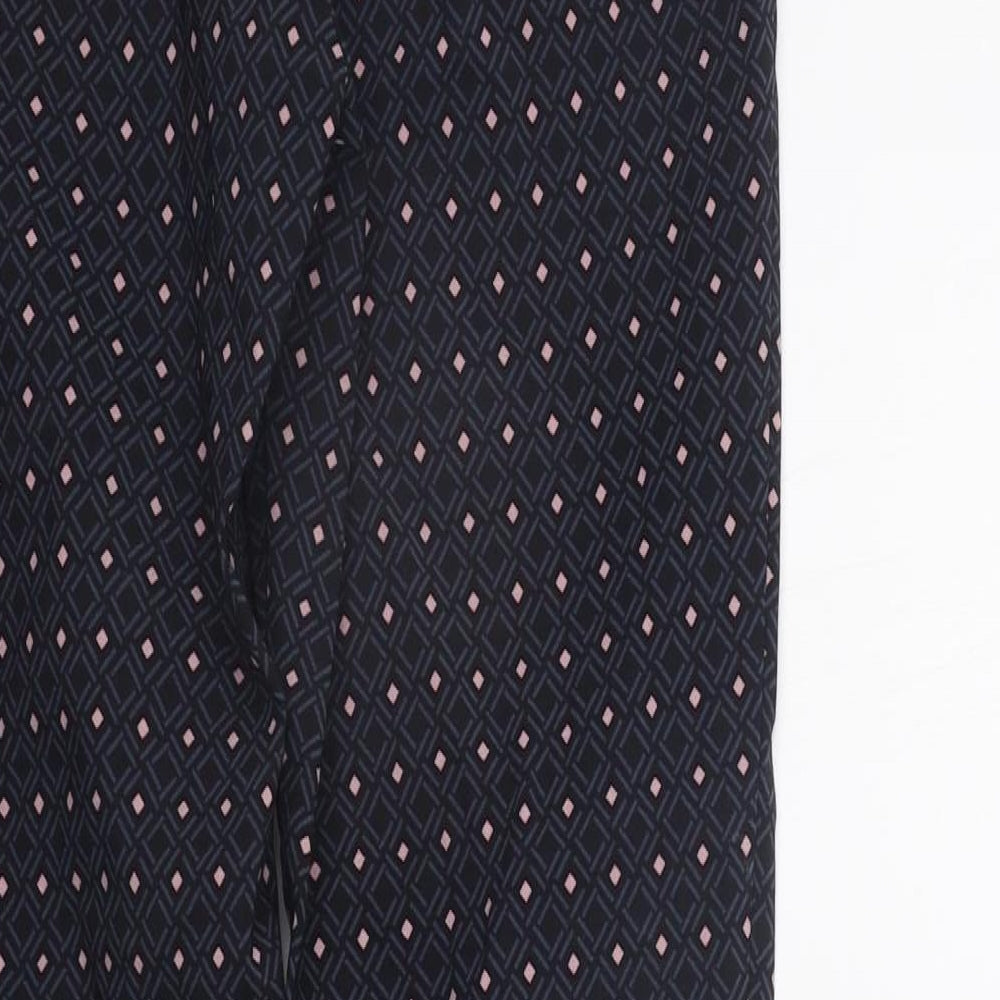 F&F Womens Blue Polka Dot Jegging Leggings Size 8 L28 in - Elasticated Waist