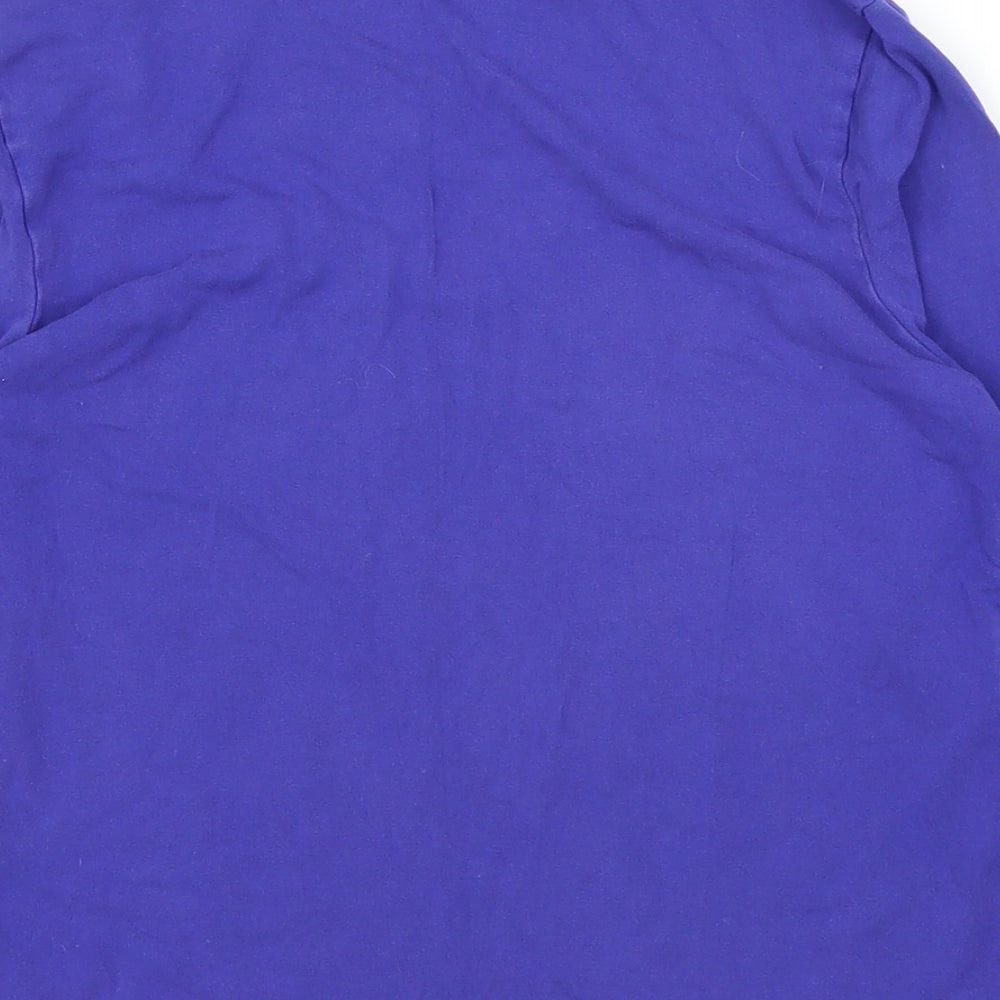 Womens UK Size S Minuet Petite Blue Basic T-Shirt