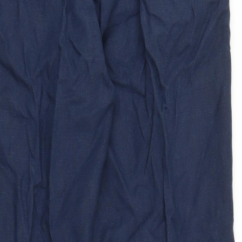 Womens UK Size 32 in Preworn Regular Fit Carpenter Blue Trousers