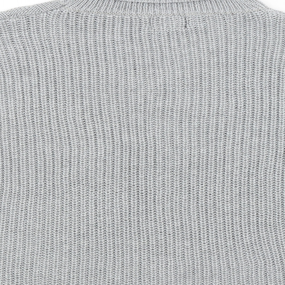 AX Paris Womens Grey Pullover Jumper Size M