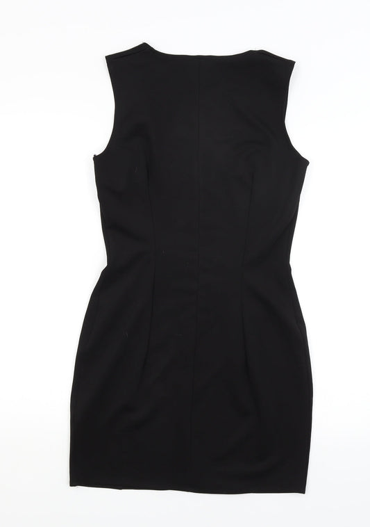 Red Chilli Womens Black Pencil Dress Size 12