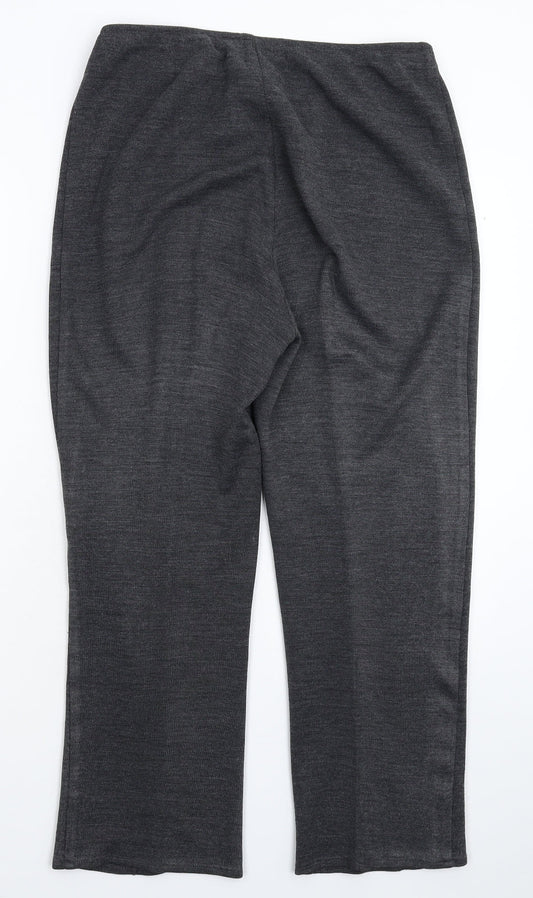 Womens UK Size 36 in Damart Regular Fit Cropped Grey Trousers