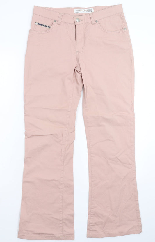 Krizia Womens Pink Denim Bootcut Jeans Size 30 in L28 in
