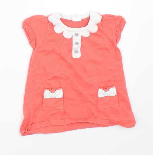 H&M Girls Pink Shift Size 0-3 Months